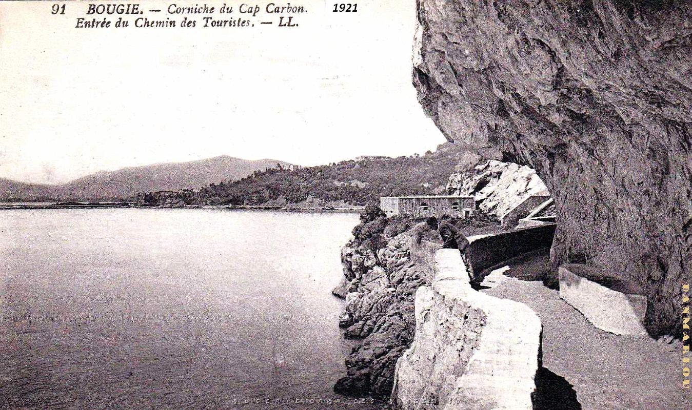 Bougie - Corniche Cap Carbon - Entree Chemin des Touristes- 1921.jpg